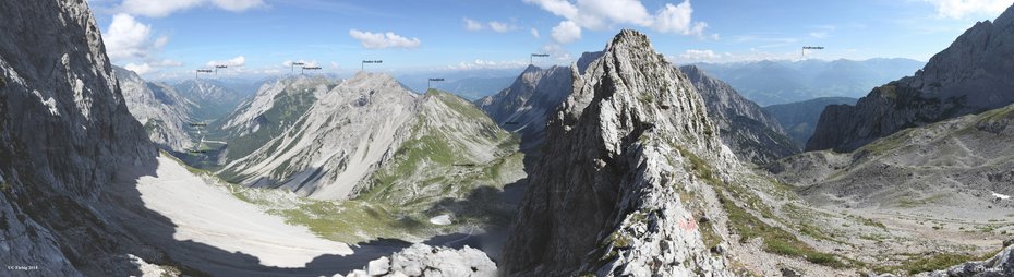 Hochnissl Lamsscharte Panorama Fiebig
