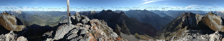 Westliche Karwendelspitze Panorama Fiebig