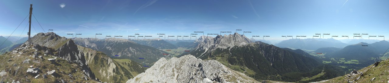 Handschuhspitze Panorama Fiebig