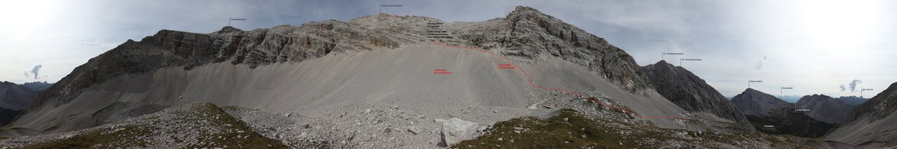 Hintere Bachofenspitze Sonntagkar Panorama Fiebig