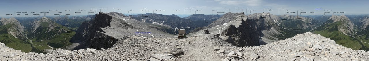 Laliderer Spitze Panorama Fiebig