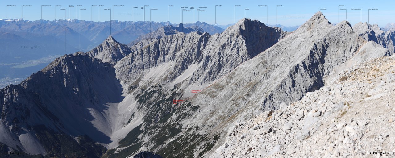 Speckkarspitze Großer Lafatscher Panorama Fiebig