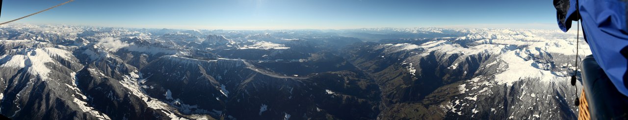 Alpenüberquerung Ballon Panorama Fiebig