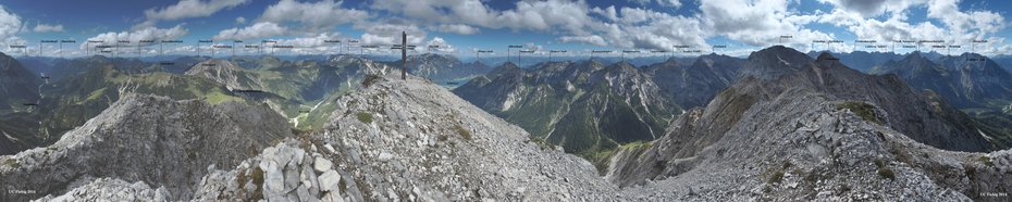 Bettlerkarspitze Panorama Fiebig