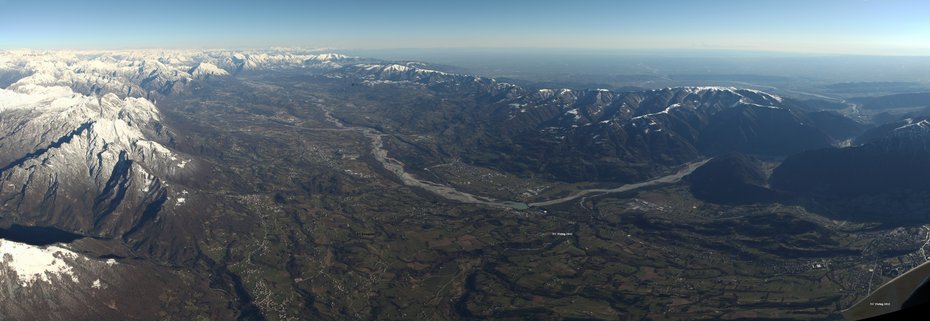 Alpenüberquerung Ballon Panorama Fiebig