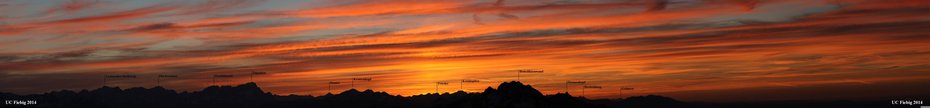 Fockenstein Panorama Sonnenuntergang Fiebig